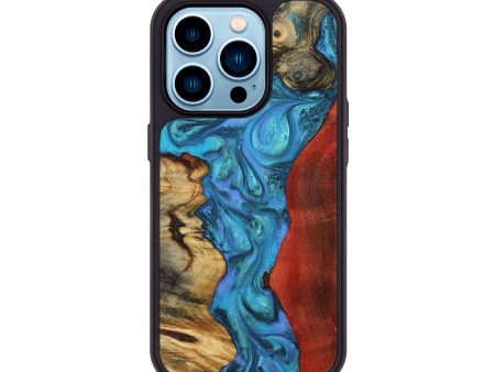 iPhone 14 Pro Wood+Resin Phone Case - Dustin (Mosaic, 708656) Online