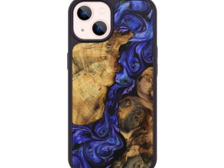 iPhone 14 Wood+Resin Phone Case - Beckett (Purple, 707949) For Sale