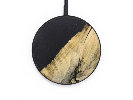 Circle Wood+Resin Wireless Charger - Gabrielle (Pure Black, 709606) Online Hot Sale