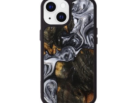 iPhone 13 Wood+Resin Phone Case - Aitana (Black & White, 709792) Fashion