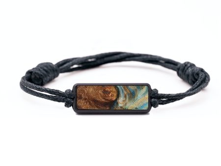 Classic Wood+Resin Bracelet - Roxanne (Teal & Gold, 709215) Online Hot Sale