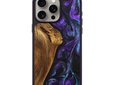 iPhone 15 Pro Max Wood+Resin Phone Case - Sawyer (Purple, 710003) Sale