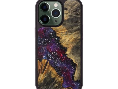 iPhone 13 Pro Wood+Resin Phone Case - Nancy (Cosmos, 709908) Hot on Sale