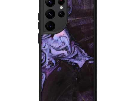 Galaxy S22 Ultra Wood+Resin Phone Case - Nellie (Purple, 709301) For Sale