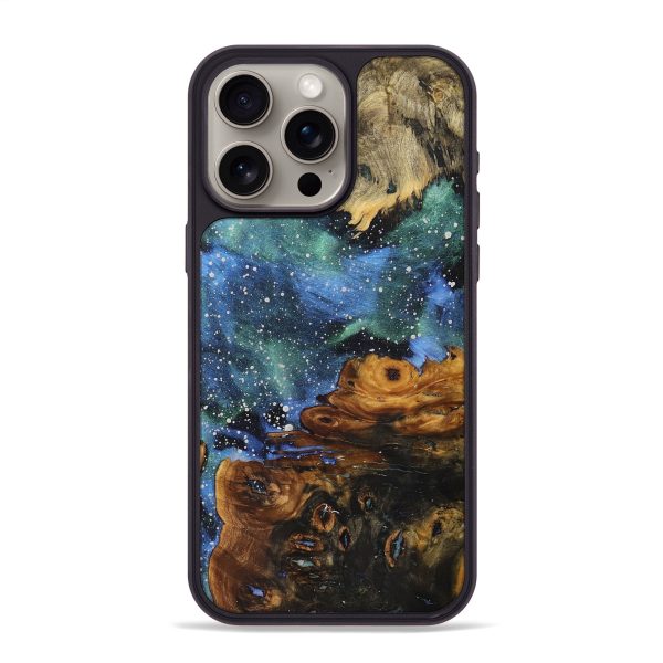 iPhone 15 Pro Max Wood+Resin Phone Case - Tabitha (Cosmos, 707155) Cheap