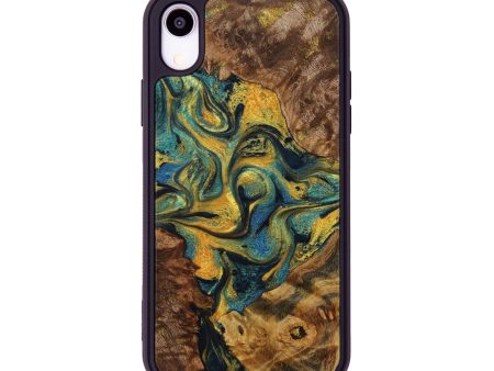 iPhone Xr Wood+Resin Phone Case - Adrianna (Mosaic, 709800) on Sale