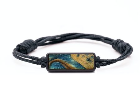 Classic Wood+Resin Bracelet - Alejandra (Teal & Gold, 709219) Online Sale