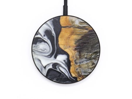 Circle Wood+Resin Wireless Charger - Ayden (Black & White, 706731) Discount