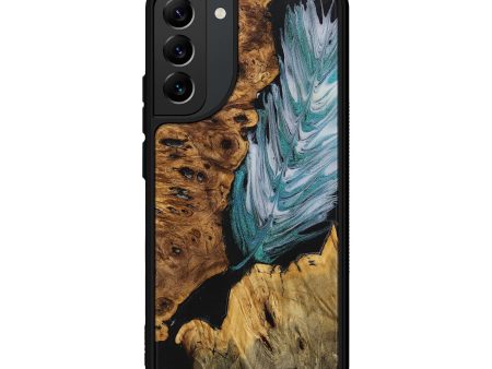 Galaxy S22 Plus Wood+Resin Phone Case - Amber (Feather, 707409) For Cheap