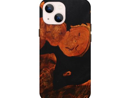 iPhone 13 mini Wood+Resin Live Edge Phone Case - Paxton (Pure Black, 710293) For Sale