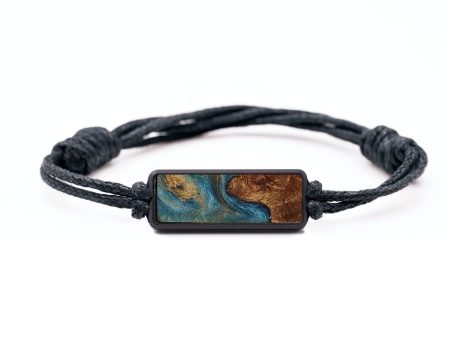 Classic Wood+Resin Bracelet - Brantley (Teal & Gold, 709209) Discount