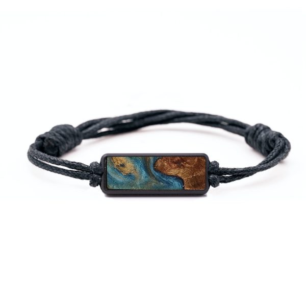 Classic Wood+Resin Bracelet - Brantley (Teal & Gold, 709209) Discount