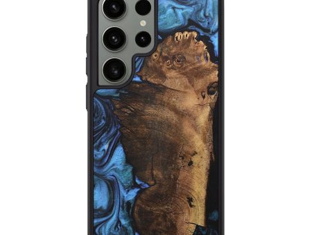 Galaxy S24 Ultra Wood+Resin Phone Case - Brittany (Blue, 708935) Hot on Sale