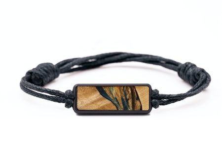 Classic Wood+Resin Bracelet - Terence (Teal & Gold, 709201) Supply