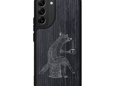 Galaxy S22 Plus Wood+Resin Phone Case - Fox - Ebony (Curated) Hot on Sale