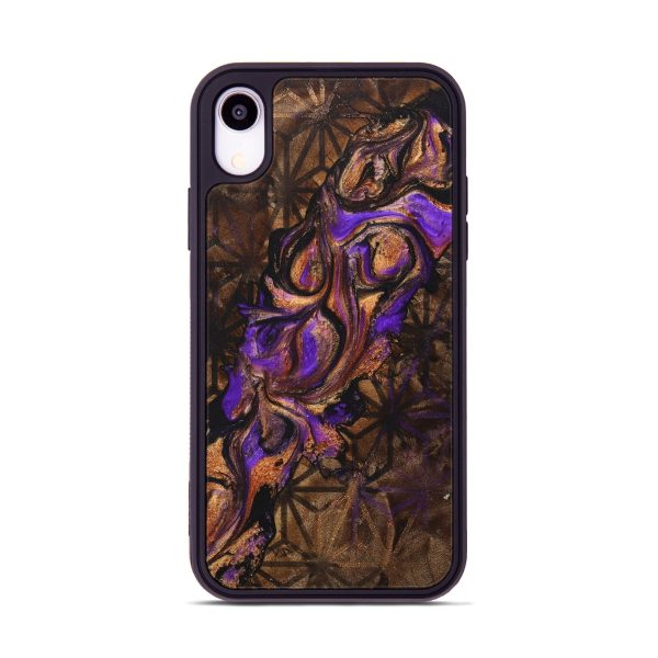 iPhone Xr Wood+Resin Phone Case - Donnie (Pattern, 707354) Online Sale