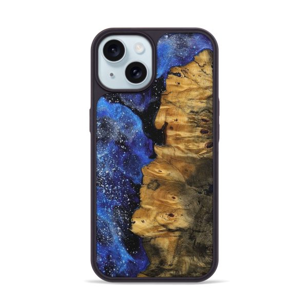 iPhone 15 Wood+Resin Phone Case - Howard (Cosmos, 709916) Online now