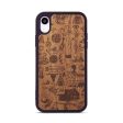 iPhone Xr Wood+Resin Phone Case - Collage - Mahogany (Curated) Supply