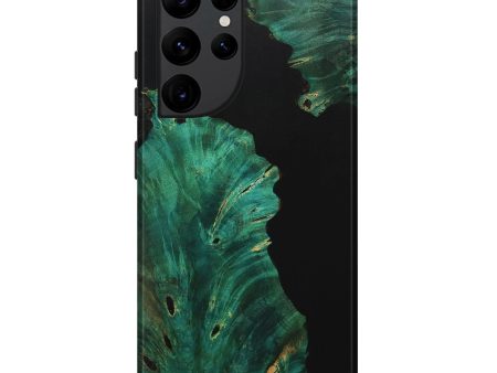 Galaxy S22 Ultra Wood+Resin Live Edge Phone Case - Mary (Pure Black, 710124) Supply