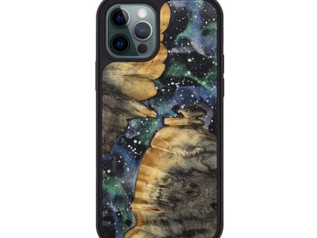 iPhone 12 Pro Wood+Resin Phone Case - Frank (Cosmos, 708738) For Sale