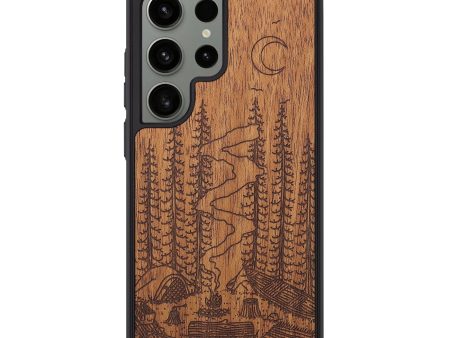 Galaxy S24 Ultra Wood+Resin Phone Case - Camp - Mahogany (Curated) Sale