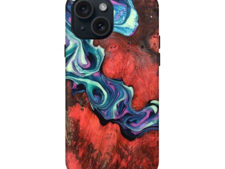 iPhone 15 Wood+Resin Live Edge Phone Case - Jenny (Purple, 708895) Online Hot Sale