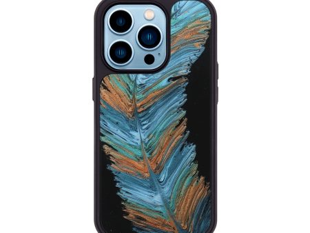 iPhone 14 Pro Wood+Resin Phone Case - Cassie (Feather, 707439) Sale