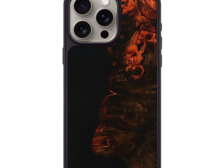 iPhone 15 Pro Max Wood+Resin Phone Case - Clyde (Pure Black, 709478) on Sale