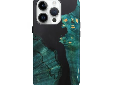 iPhone 15 Pro Wood+Resin Live Edge Phone Case - Desiree (Pure Black, 706504) Online