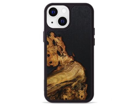 iPhone 13 mini Wood+Resin Phone Case - Luke (Pure Black, 707036) Online