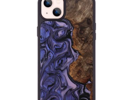 iPhone 14 Plus Wood+Resin Phone Case - Dan (Purple, 706174) Discount