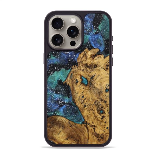 iPhone 15 Pro Max Wood+Resin Phone Case - Amiyah (Cosmos, 709918) Supply