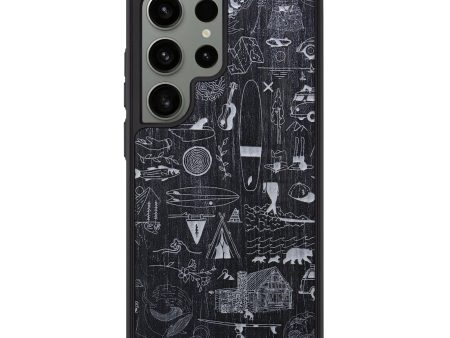 Galaxy S24 Ultra Wood+Resin Phone Case - Collage - Ebony (Curated) Online Hot Sale