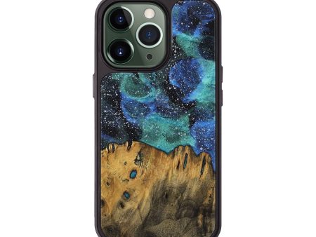 iPhone 13 Pro Wood+Resin Phone Case - Celeste (Cosmos, 709898) Online Sale