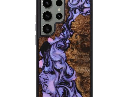 Galaxy S24 Ultra Wood+Resin Phone Case - Catherine (Purple, 709303) on Sale