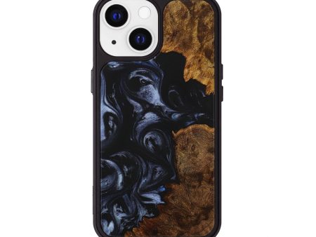 iPhone 13 Wood+Resin Phone Case - Priscilla (Blue, 708285) Online