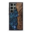 Galaxy S24 Ultra Wood+Resin Phone Case - Alaya (Blue, 709711) For Cheap