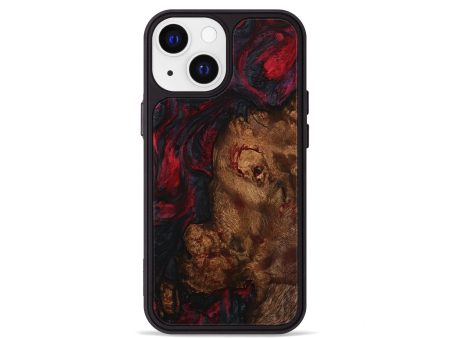 iPhone 13 mini Wood+Resin Phone Case - Clyde (Red, 709707) Fashion