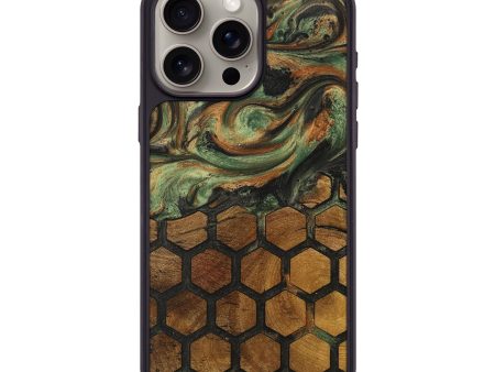 iPhone 15 Pro Max Wood+Resin Phone Case - Breanna (Pattern, 709980) Sale