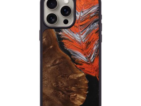 iPhone 15 Pro Max Wood+Resin Phone Case - Reign (Feather, 707451) Online now