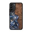 Galaxy S22 Plus Wood+Resin Phone Case - Lori (Teal & Gold, 710063) on Sale