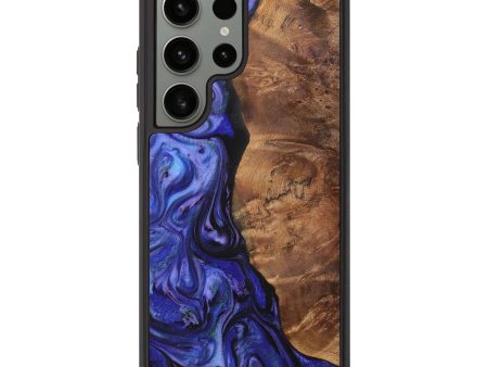 Galaxy S23 Ultra Wood+Resin Phone Case - Jadyn (Purple, 707943) on Sale