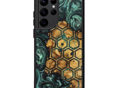 Galaxy S22 Ultra Wood+Resin Phone Case - Brendon (Pattern, 710345) For Sale