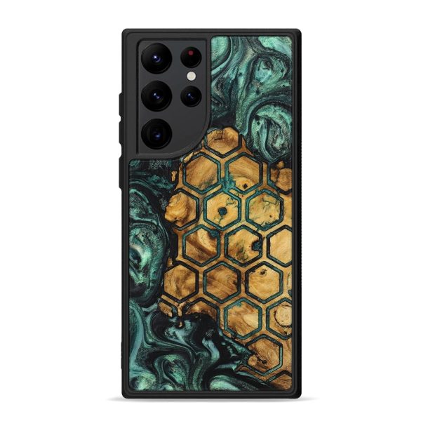 Galaxy S22 Ultra Wood+Resin Phone Case - Brendon (Pattern, 710345) For Sale