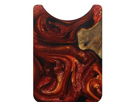 Live Edge Wood+Resin Wallet - Ophelia (Red, 710475) Online