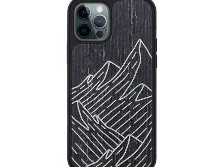 iPhone 12 Pro Wood+Resin Phone Case - Mountain - Ebony (Curated) Online now