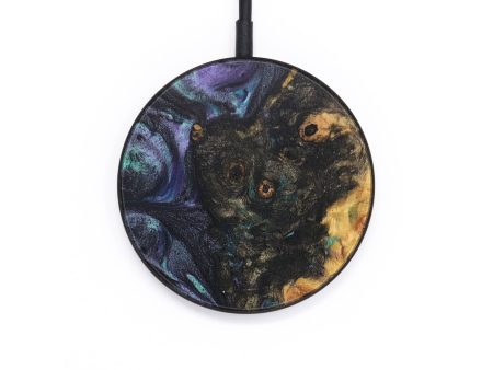 Circle Wood+Resin Wireless Charger - Angelique (Purple, 709061) Online now