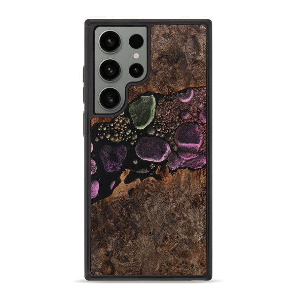 Galaxy S23 Ultra Wood+Resin Phone Case - Adonis (Chameleon, 706706) Online Hot Sale