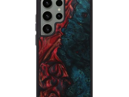 Galaxy S24 Ultra Wood+Resin Phone Case - Sylvia (Red, 709704) Cheap