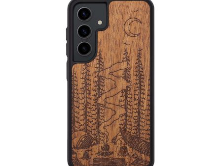 Galaxy S24 Wood+Resin Phone Case - Camp - Mahogany (Curated) Online Sale